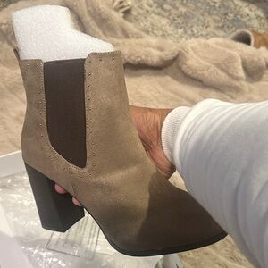 Call It Spring Taupe Ankle Booties